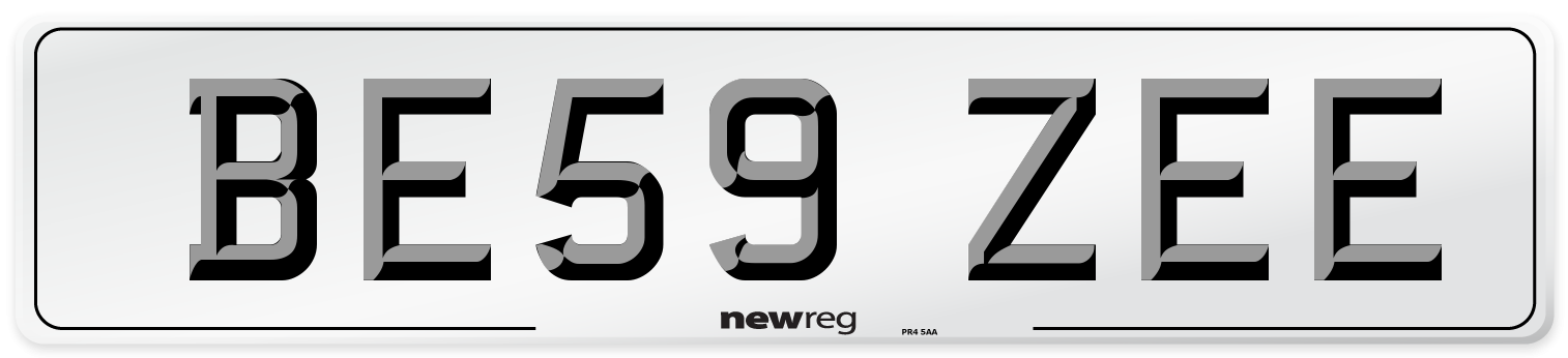 BE59 ZEE Number Plate from New Reg
